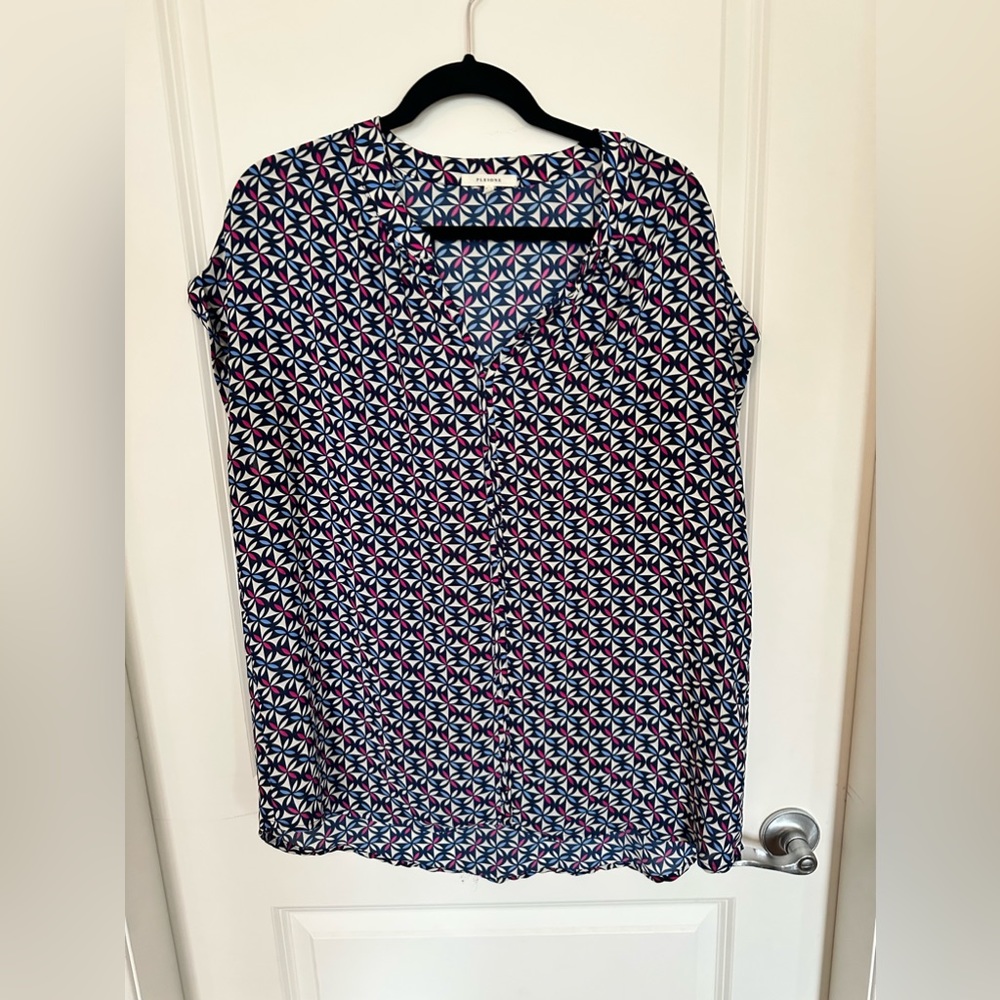 Pleione Cap Sleeve Blouse